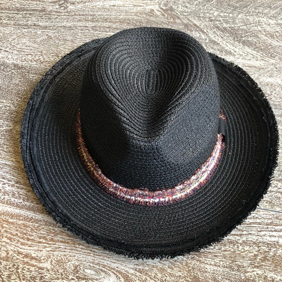 Accessories - Nordstrom Bought Black Straw Hat